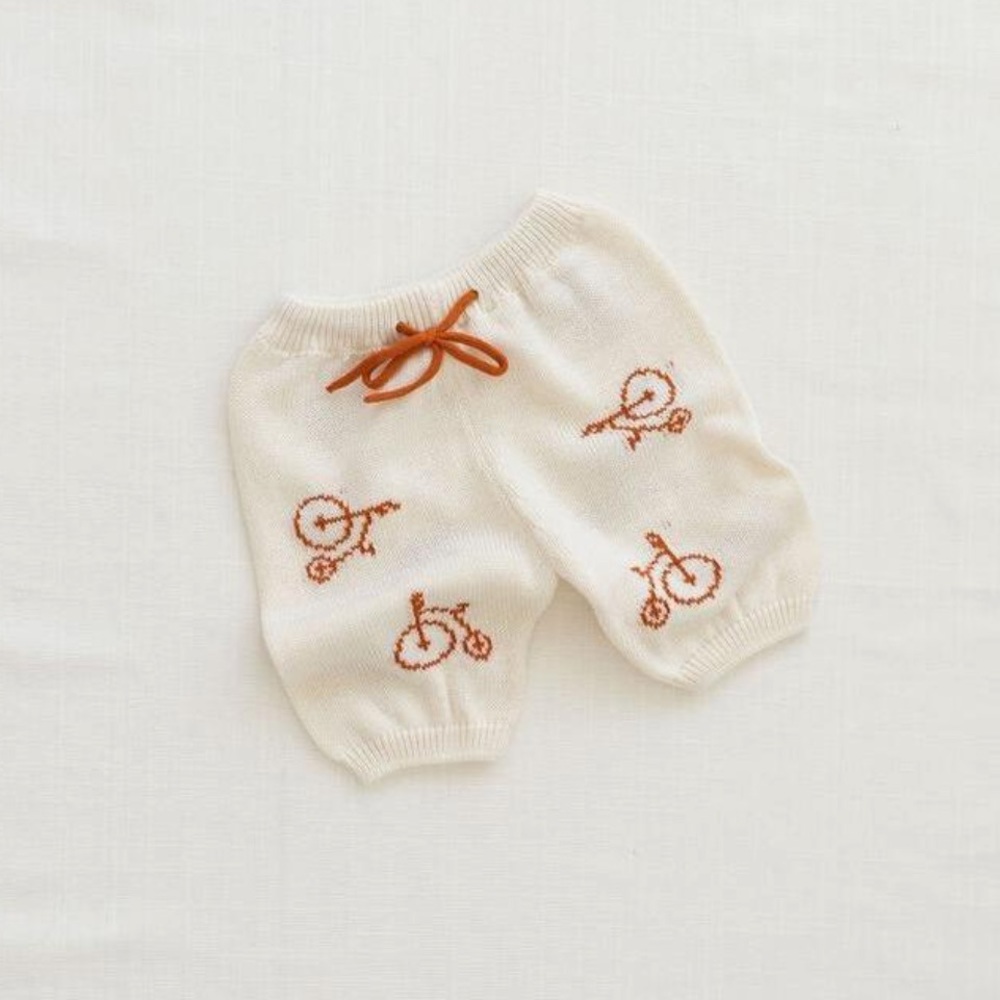 NWT Fin & Vince Heritage Knit Short Bike Print size 6-12 mos